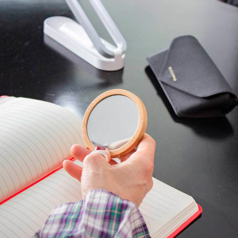 Espejo de bambú circular Bella