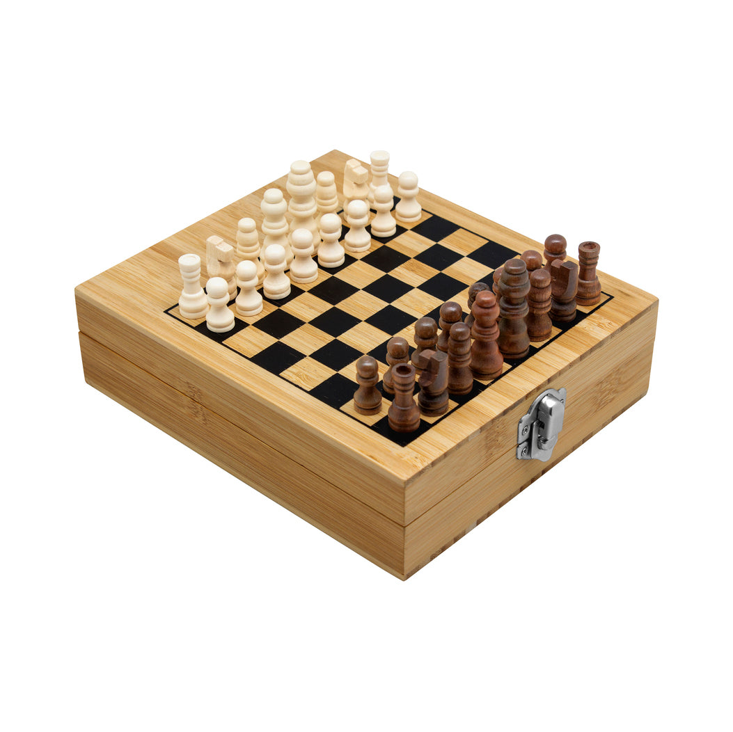 Set de vino con juego de ajedréz Chessy