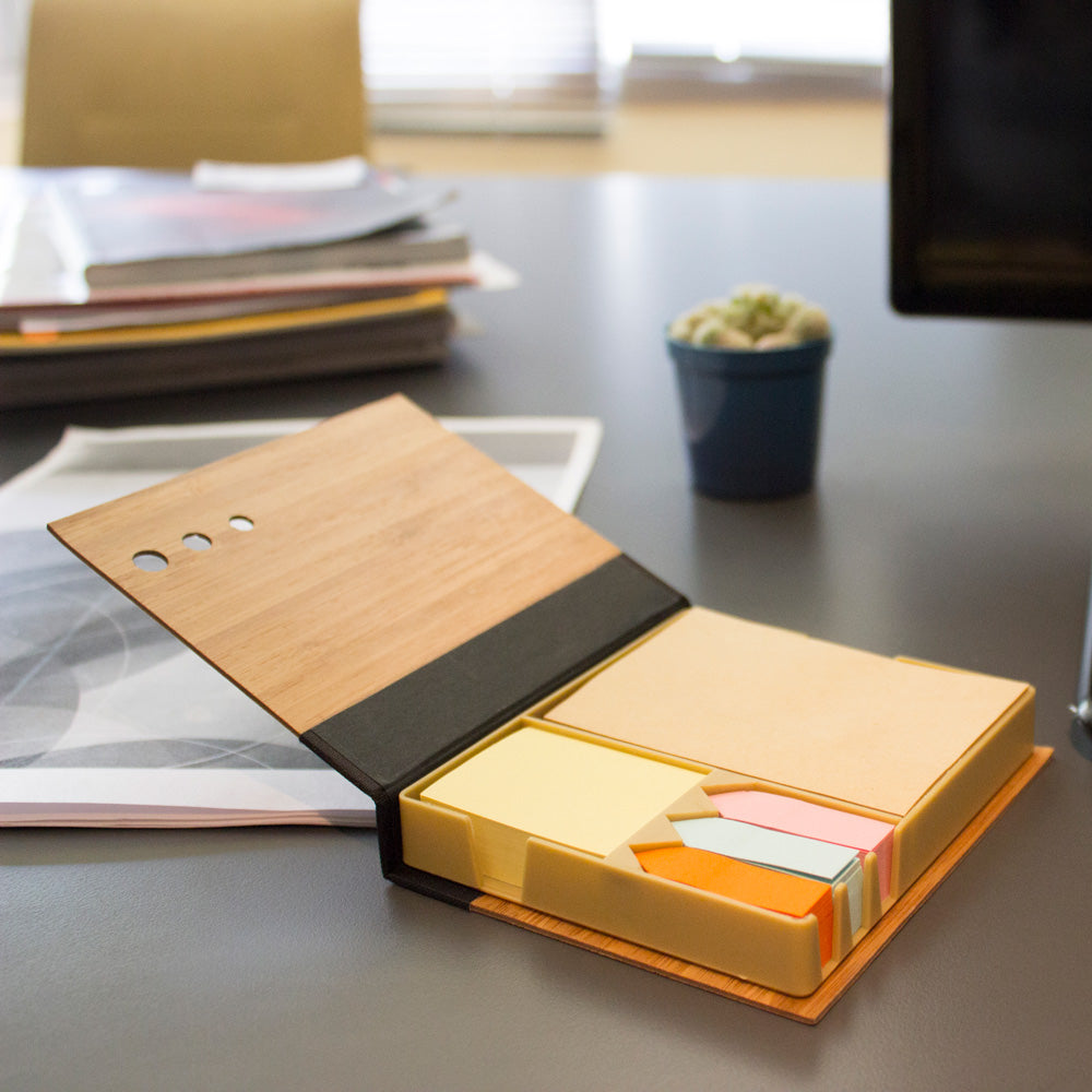 Set de escritorio de bambú Luro