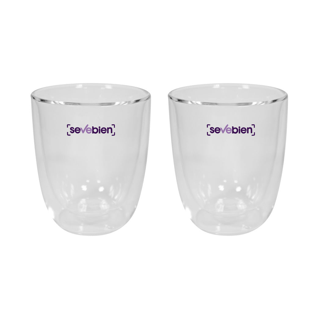 Set de vasos de vidrio Double