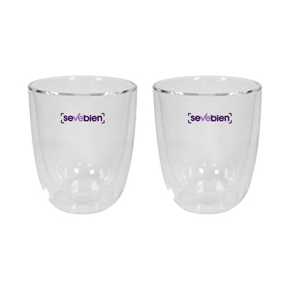 Set de vasos de vidrio Double