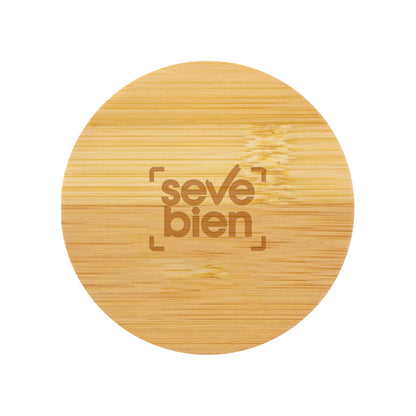 Espejo de bambú circular Bella