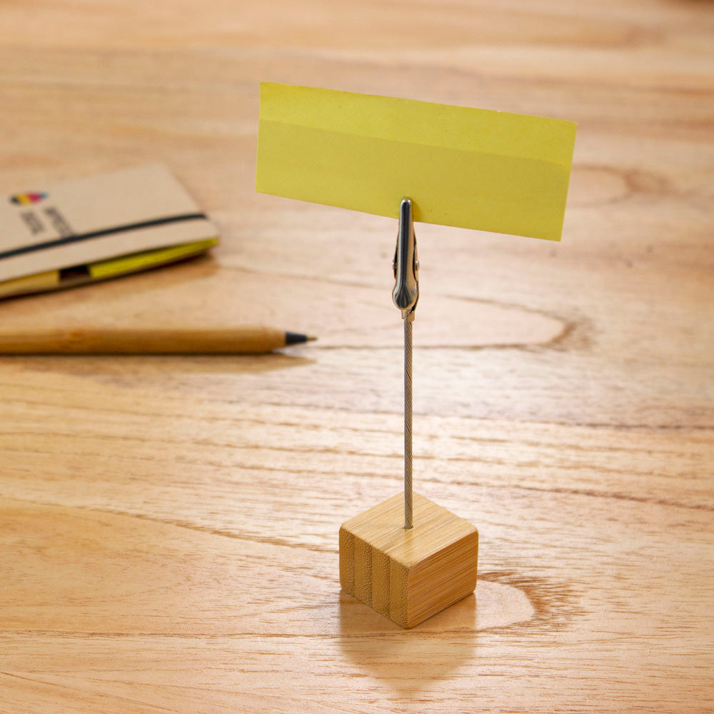 Memo clip de escritorio Bambstick