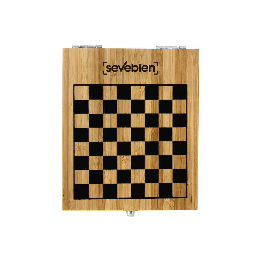 Set de vino con juego de ajedréz Chessy